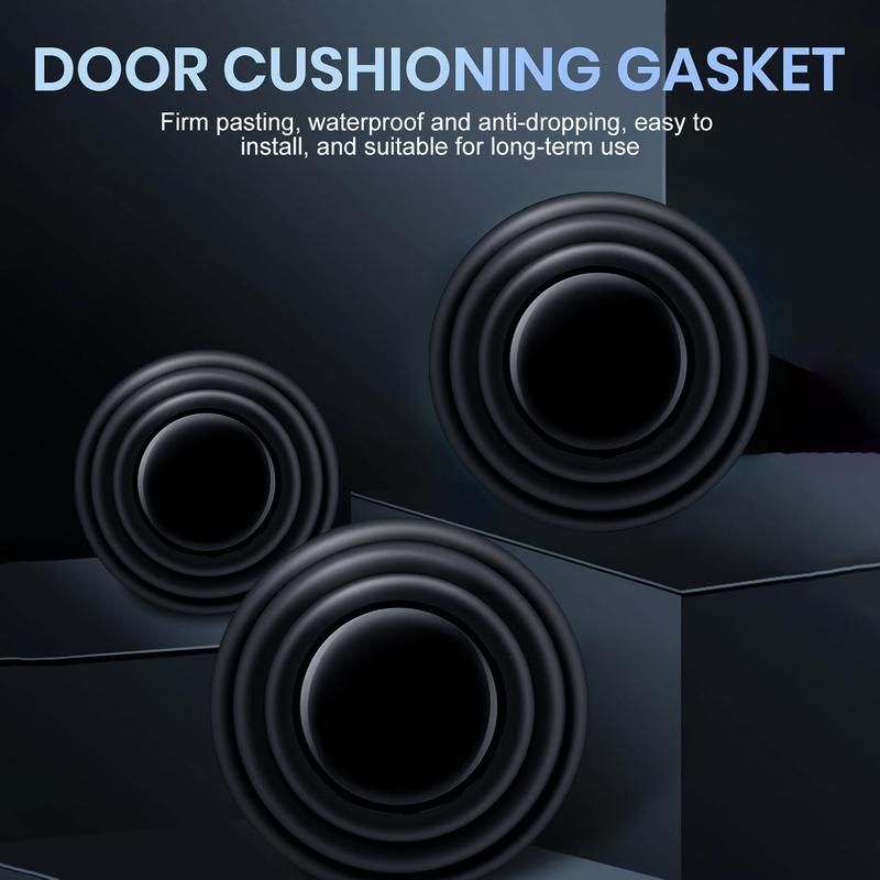 DABATR 24PCS Car Door Shock Absorber Cushion Gasket Decoration Sticker Shock-Absorbing Gasket Anti-Collision Gasket Car Accessories