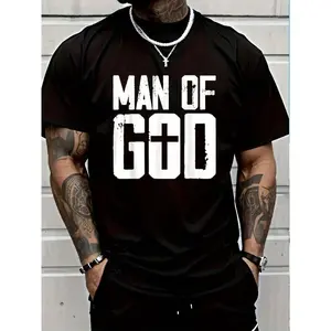 100% Cotton Man Of God I Jesus T-Shirt Women's Men Graphic Tee