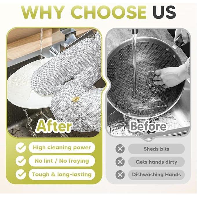 Steel Wire Dishwashing Gloves, Silver Wire, Waterproof Oil-Resistant Heat-Resistant Gloves for Kitchen Cleaning Steel Wire Dishwashing Gloves, Silver Wire, Waterproof Oil-Resistant Heat-Resistant Gloves for Kitchen Cleaning
