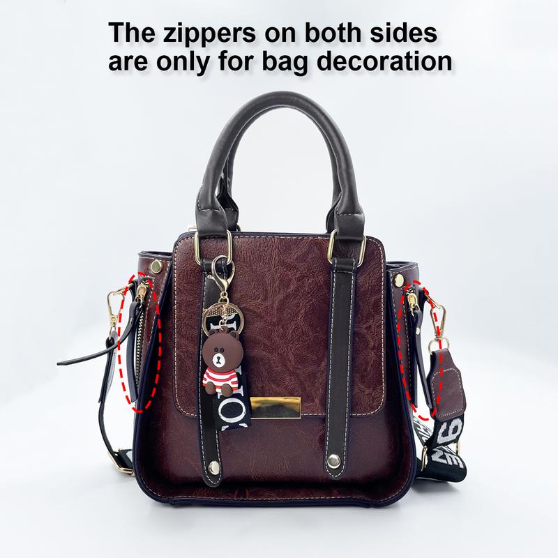 Womens Casual Fashion Shoulder Bag Flap Design Crossbody Bag Double Handle Handbag for Daily Use