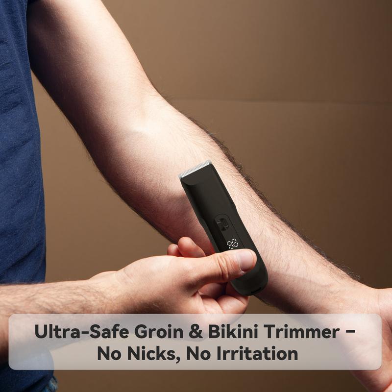 Men's Electric Body Hair Trimmer Rechargeable Cordless with Smart Digital Display USB Charging High-Speed Motor Painless Grooming for Legs Underarms Bikini Shaver Men's Electric Body Hair Trimmer Rechargeable Cordless with Smart Digital Display USB Charging High-Speed Motor Painless Grooming for Legs Underarms Bikini Shaver