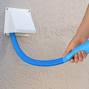 Dryer Vent Cleaner Kit, Dryer Lint Vacuum Attachment Compatible with Most Vacuum Cleaner, Dryer Vent Cleaning Tool Vacuum Hose with Universal Connector, 31.5 Inch, Blue