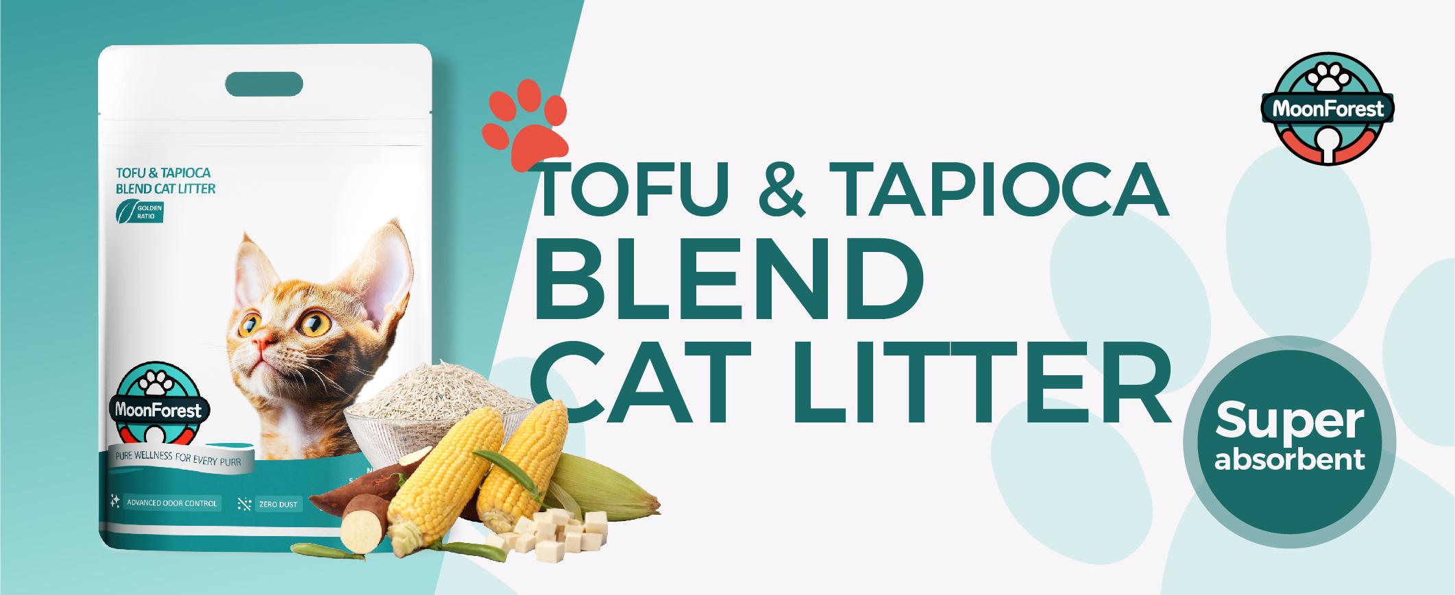 Tofu Cat Litter, kitty litter,flushable cat litter,Odor Control Quick Clumping  Low Dus,moonforest