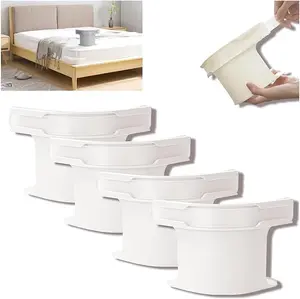 4 Pcs Bed Sheet Holders for Corners, Lock Sheet Holders, Fitted Sheet Holders Keep Sheets Firm & Tight,Durable Heavy Duty Bed Sheet Clips, Fit All Mattress Easy Install,Sheet Locks