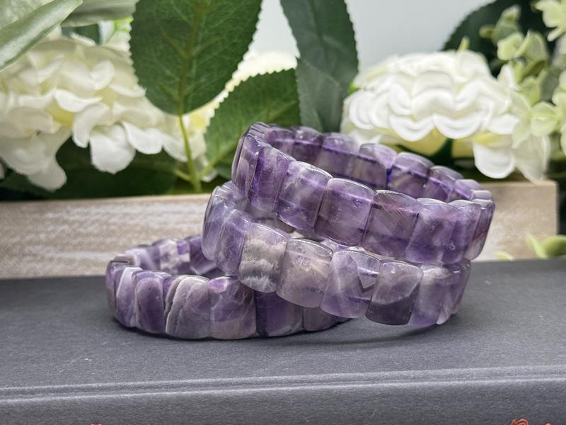 Amethyst Bangle Bracelets by Urban Rutile