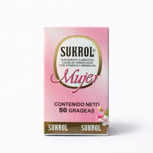 Sukrol Mujer – Women’s Amino Acid & Vitamin Blend, 50 Tablets – Daily Nutritional Support Supplement