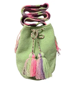 WAYUU BAG LARGE PISTACHIO BLOOM
