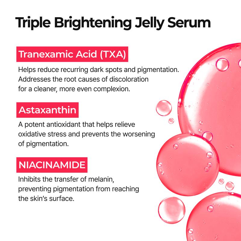 [Dr.Melaxin Official] TX Astaxanthin Triple Jelly Serum 30ml | Tranexamic Acid&Astaxanthin&Niacinamide for Complete Dark Spot Care