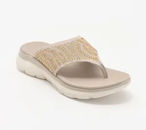Skechers Summits Vegan Embellished Knit Thong Sandals Skechers Summits Vegan Embellished Knit Thong Sandals
