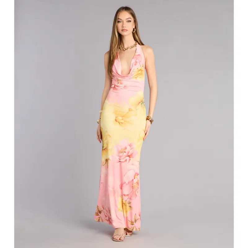 white sparkly maxi dress Elysia Sequin Maxi Dress