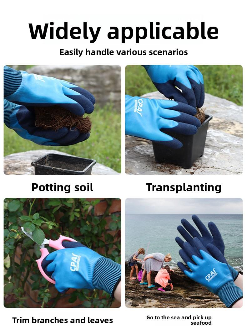 Gardening Gloves Anti-Prick Anti-Puncture Waterproof for Beachcombing, Planting Roses, Weeding, Florists, and Gardeners
