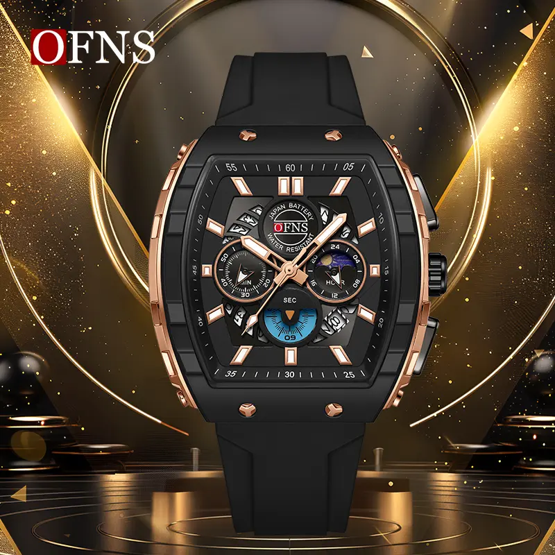 Sleek Multi-Function Watch | Stopwatch, 24-Hour Display, Calendar | Redefine Your Daily Style oval quartz