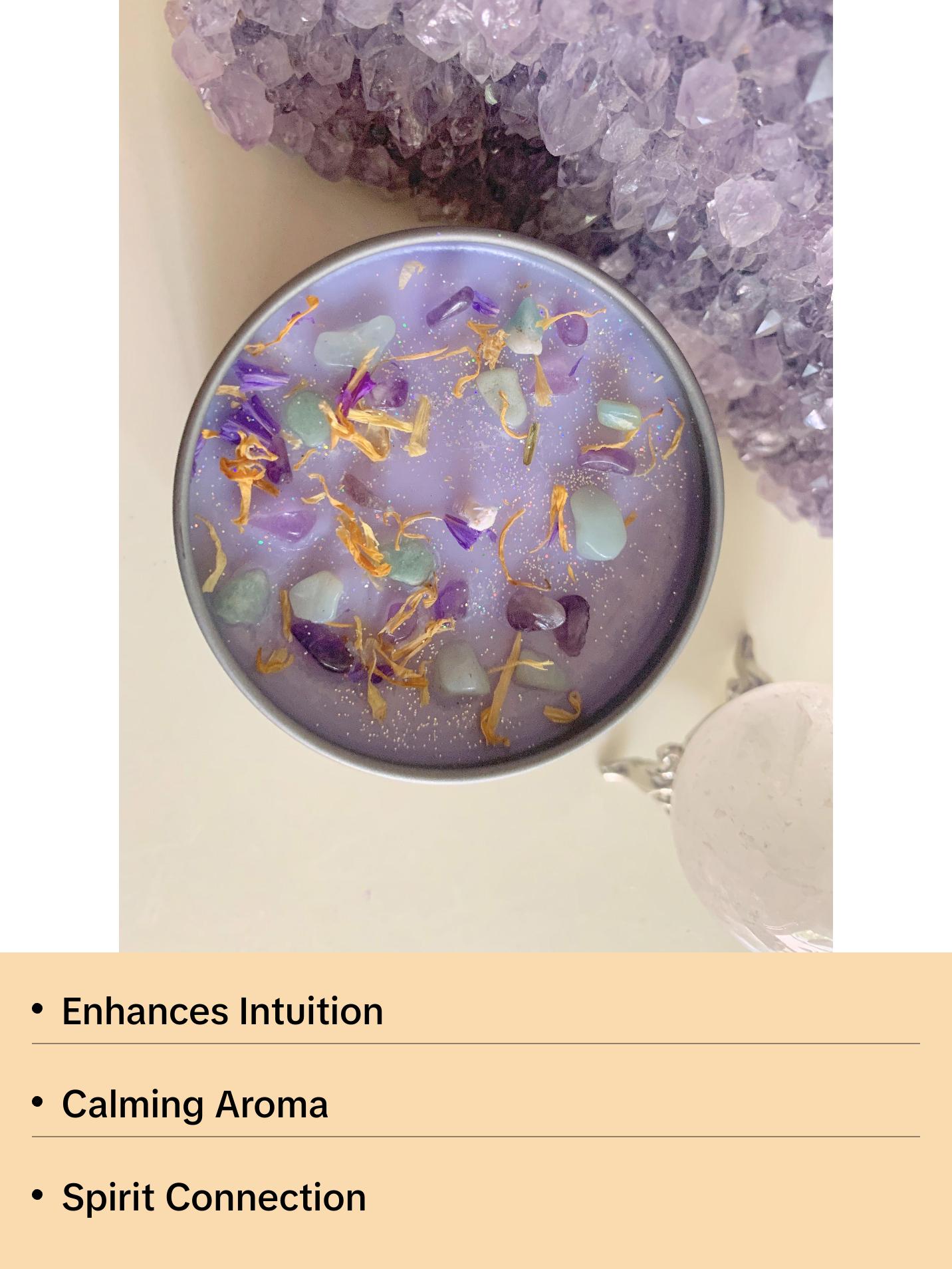 Intuition Crystal Candle