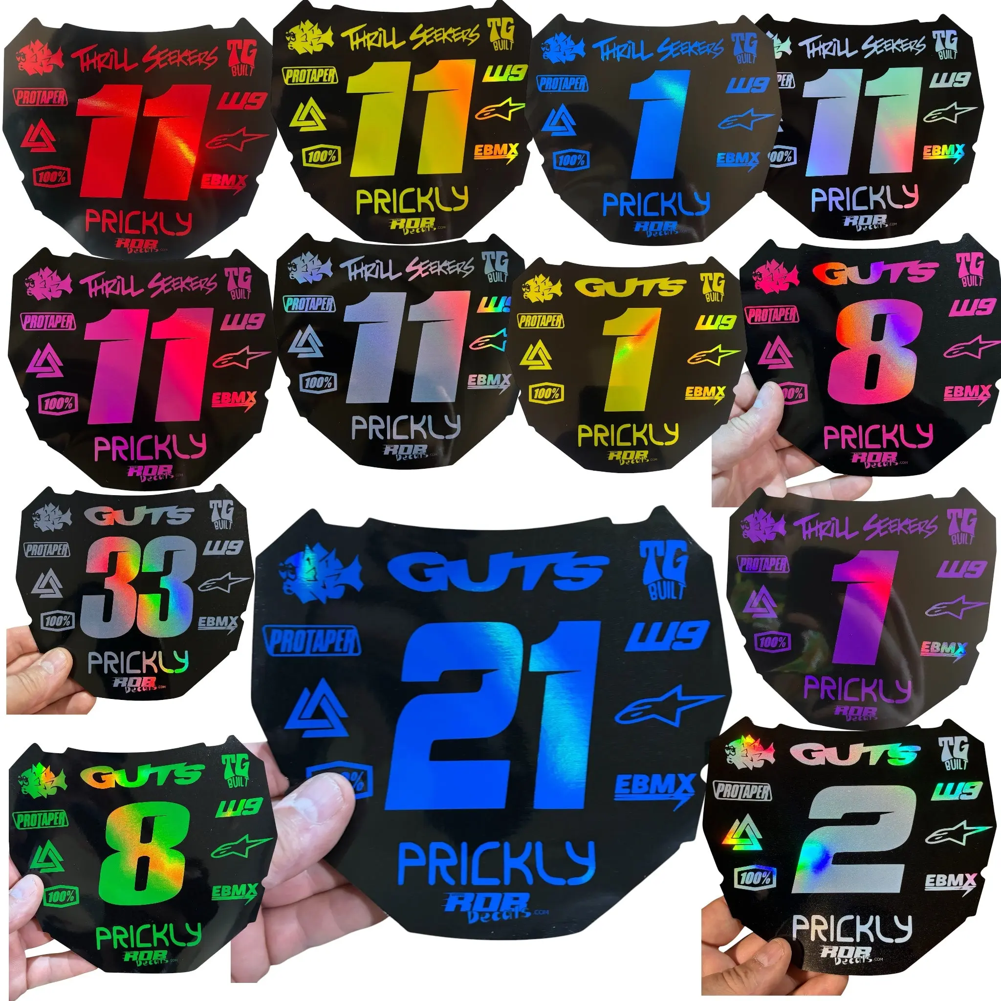 ODI Plate Decals - Metallics — 11 Logo Design