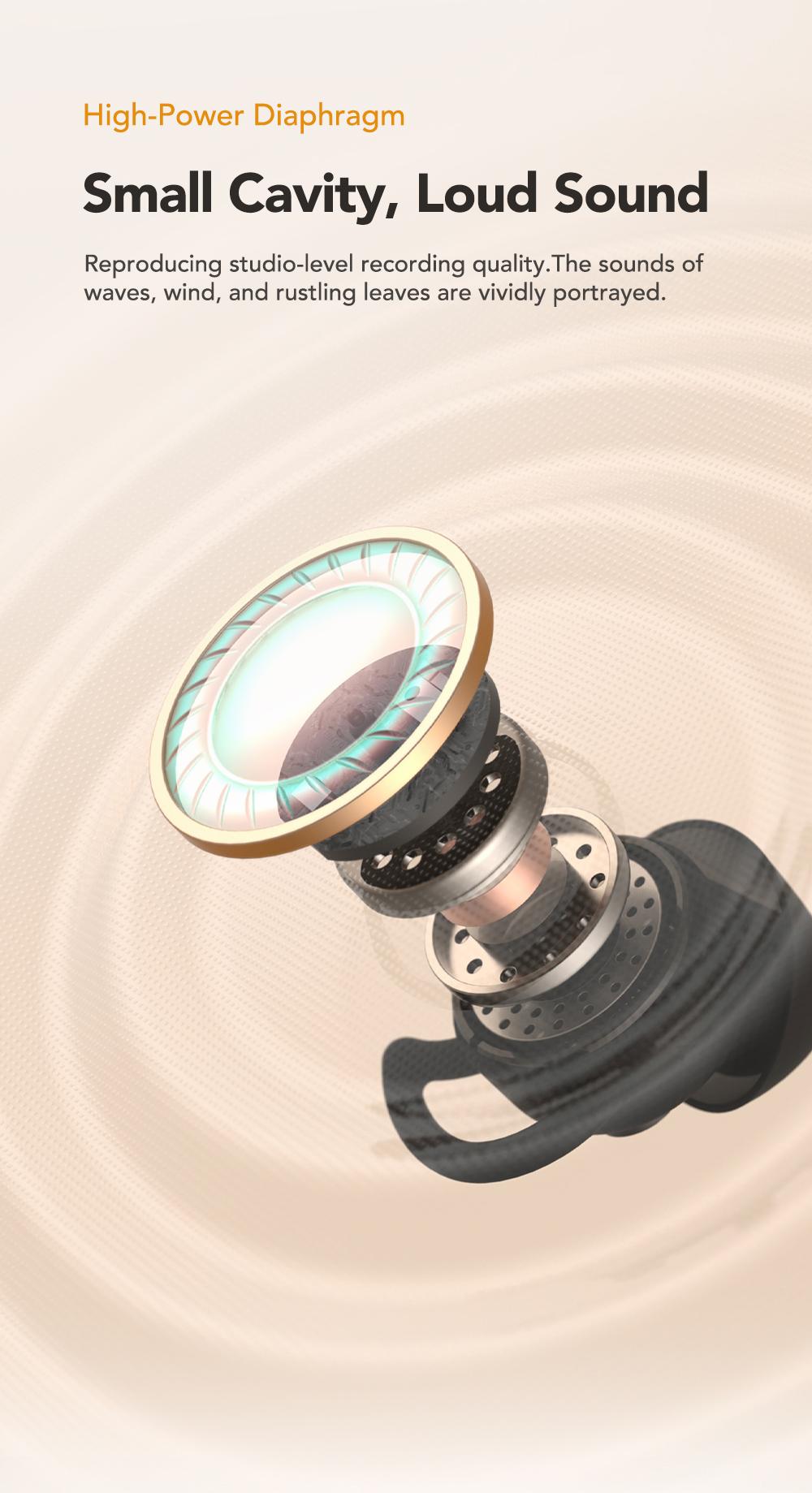 MINISO MS217 Wireless Earbuds Bluetooth 6.0 Headphones, Sleep Earbuds, Waterproof Wireless Earphones, Mini Invisible In Ear Earbuds, Suitable for Office, Sports, Sleeping, Study and Audio Calls, Built in Microphone, Gaming Bluetooth Headphones