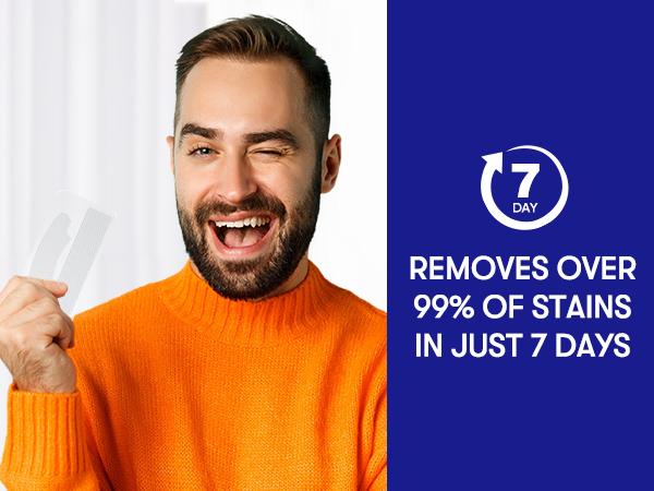 MySmile Non-Slip Teeth Whitening Strips - Enamel Safe & Sensitivity Free - Not Purple Strip(7/14/21 Treatments)