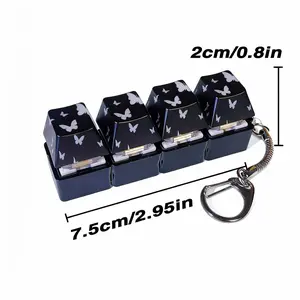 A stress-relieving keyboard that is beneficial for ADHD, helps improve concentration, and eases stress. It is equipped with LED lights and has a compact design.