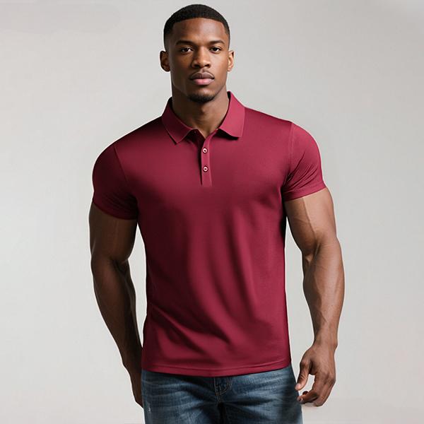 4-Pack Basic Solid Color Breathable Polo Shirts