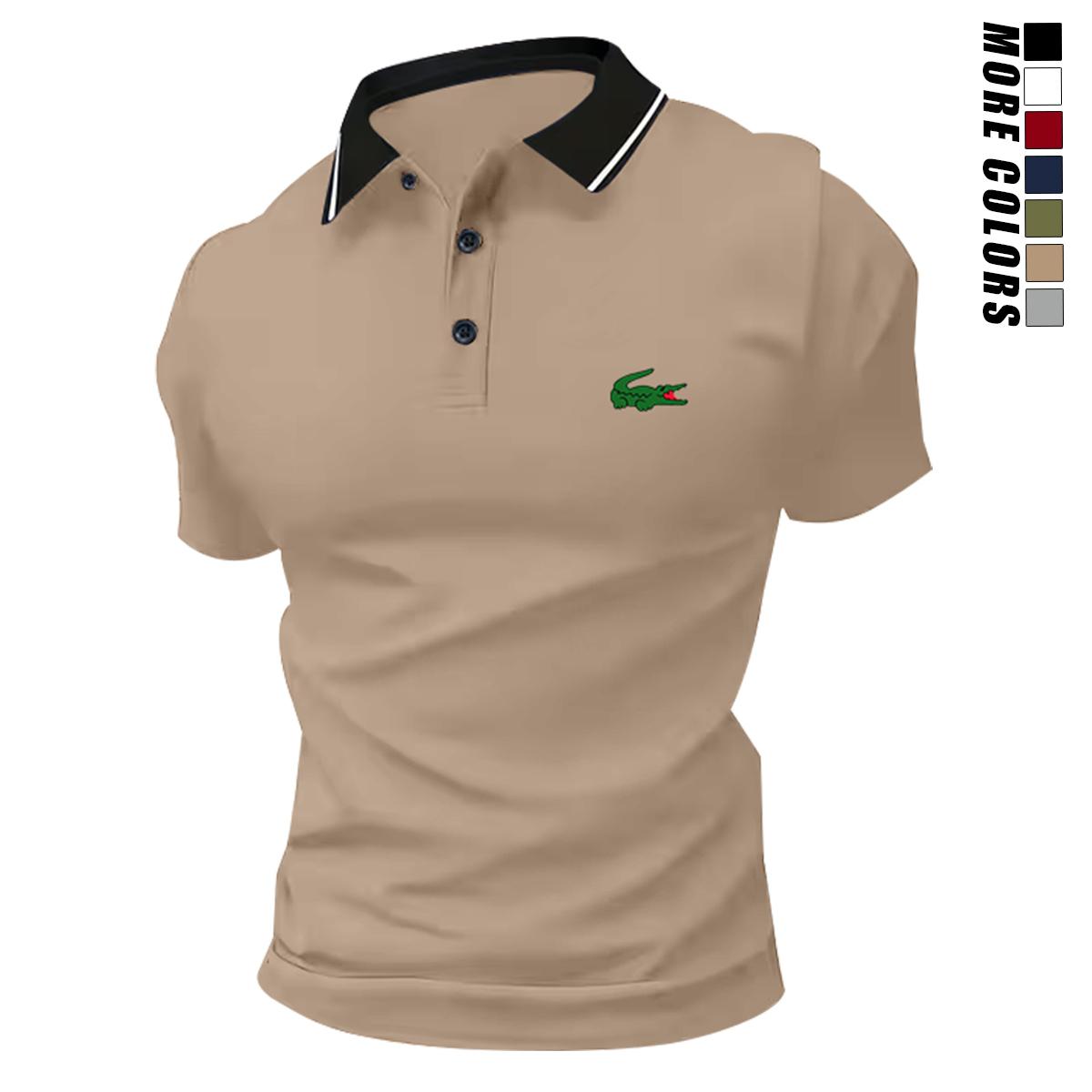 4-pack men&rsquo;s summer tops with animal print patterns, button placket and collar; polyester polo shirts that are machine washable, comfortable and stretchy&mdash;suitable for golf, everyday casual wear, fishing, and camping.,back to school,back to school shopping