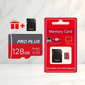 Micro SDXC Memory Card with Full Size Adapter, A2, U3, Read Speed up to 100 MB/s, 128 GB, Black.