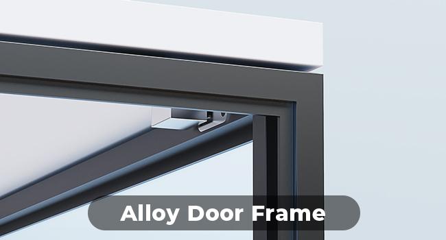 BROTTAR Corner Display Cabinet with Glass Doors, Aesthetic Display Case with 3 Color Light, 4-Tier Curio Cabinet & Bookcase for Collectibles, Toys, Books, for Playroom, Bedroom, Study Room, Black/White