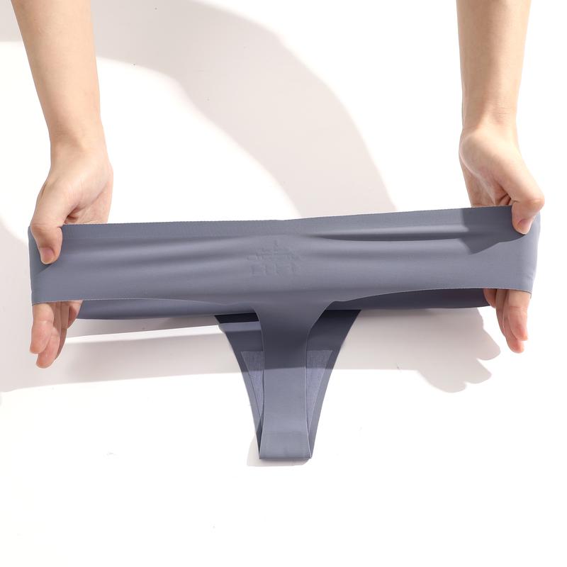 FINETOO Weekly Panties 7 Pack Seamless Thongs No Show Underwear V Waisted Comfortable Thong Panties XS-XL Smooth Lingerie Basic Minimalist Womenswear FINETOO Weekly Panties 7 Pack Seamless Thongs No Show Underwear V Waisted Comfortable Thong Panties XS-XL Smooth Lingerie Basic Minimalist Womenswear