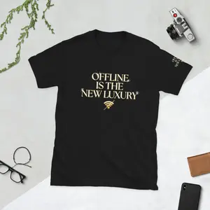 Offline Is The New Luxury Shirt, Digital Detox T-Shirt, Minimalist Lifestyle Tee, No Wifi Shirt, Anti Social Media Shirt, Unplug Graphic Tee