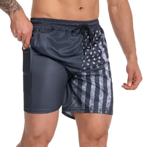 JUNBAOSS Men’s Swim Trunks with Compression Stretch, Beach Shorts with Pockets, No-Chafing Boardshorts, Breathable Fit, Hawaiian Beach Shorts, Sportswear