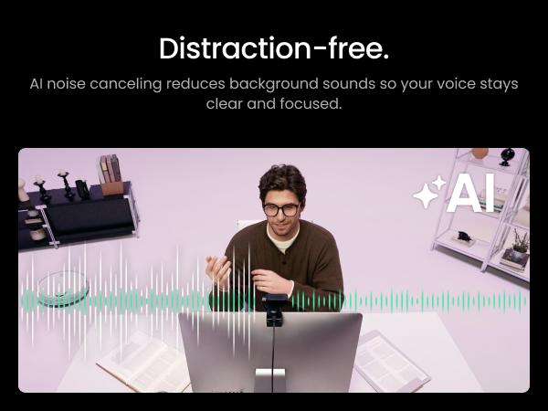 Insta360 Link 2 Pro – 4K PTZ Webcam for PC/Mac, 1/1.3” Sensor, Low-Light, AI Tracking, HDR, Directional Noise-Canceling Mics, Supports Stream Deck, Zoom, Teams, Twitch for Streaming or Meetings