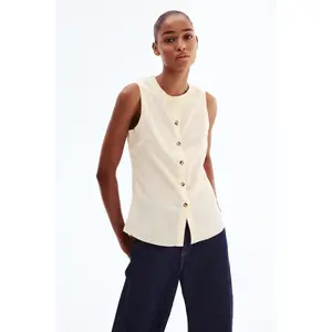 H&M Crinkled jersey waistcoat