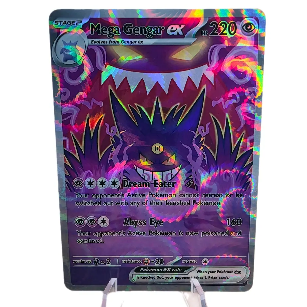 Mega Gengar EX Custom Card | Shattered Glass Holo / Starry Holo / Shattered Glass Textured