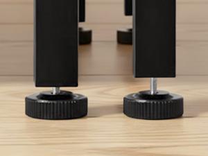 Kitchen Bakers Rack with Power Outlet, Coffee Bar Table 4 Tiers, Microwave Oven Stand Station, Adjustable Storage Shelf for Spices, Freestanding Appliance Organizer