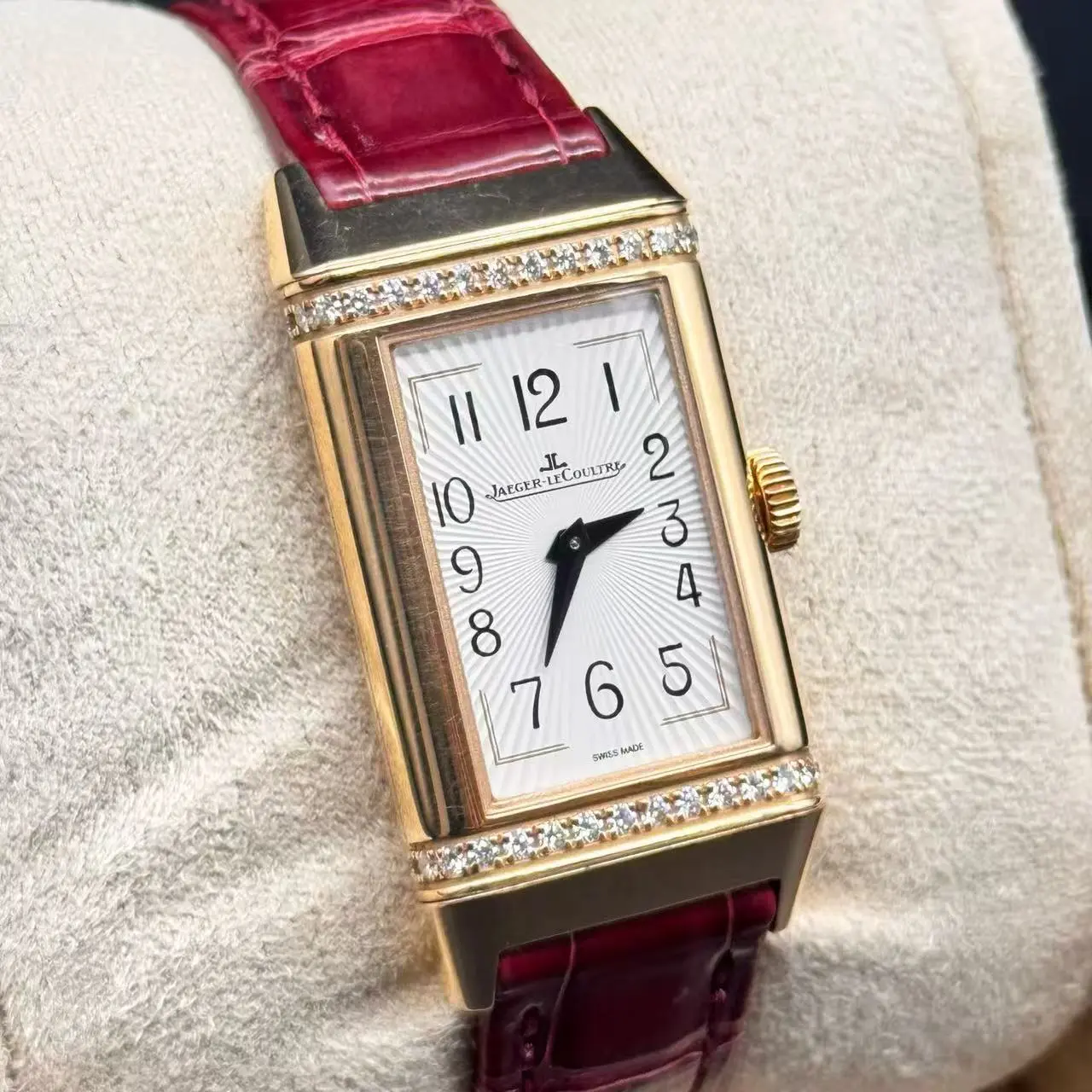 Jaeger-LeCoultre Reverso 3342520 18K Rose Gold 20mm Manual Watch