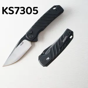 Kersha7305 Folding Knife, Kitchen Tool, Aluminum Alloy Handle, D2 Stainless Steel Blade, High-End EDC Multi-Tool, Outdoor Convenience Tool, Gift for Men, Valentine’s Day Gift