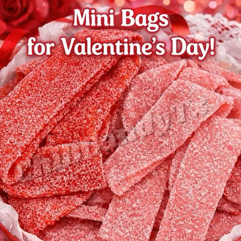 Multiple Mini Candy Belts Bags -Pink Lemonade Sour Belts & Strawberry Sour Belts Candy Snack Sweet Gift- Select your quantity below