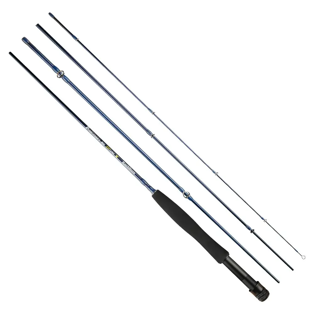Rooblinos Lightweight Carbon Fiber Fly Fishing Rod - 2.7m, Metal Reel Seat, for Beginners & Stream Fishing Enthusiasts, 2.7 Meters, Light Weight