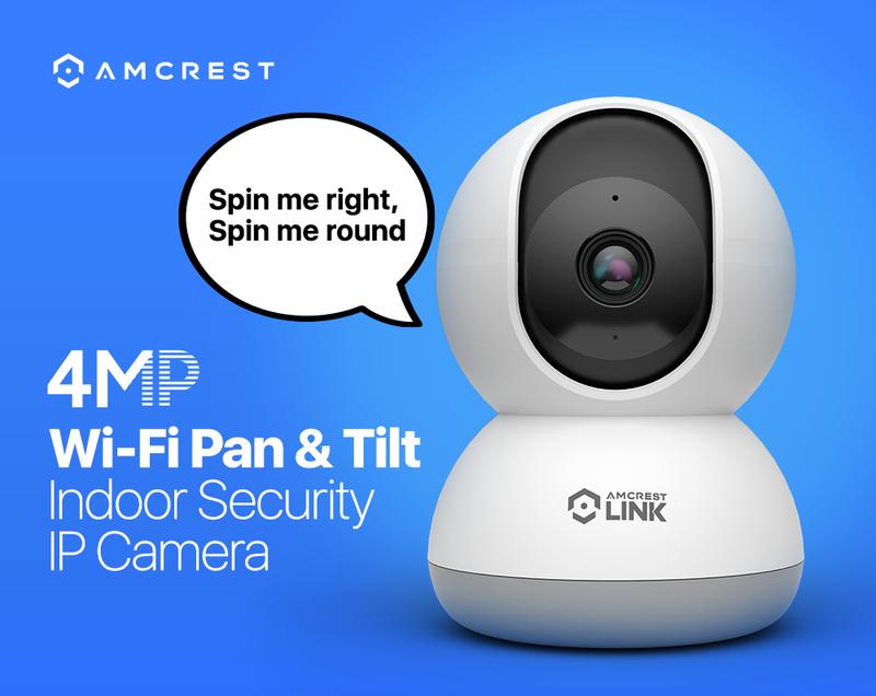 Amcrest Link 4MP WiFi Camera AL-P401W with Human Detection, Motion-Tracking, 2-Way Audio, 30ft Night Vision, Built-in Siren, Safety Monitoring