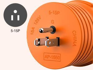 Nilight 15FT 50 Amp RV Extension Cord with Adapter 15Amp to 50Amp 250V Heavy Duty 6/3+8/1 Gauge Pure Copper STW Wire UL ETL Listed 4 Prong 14-50P 14-50R Weatherproof Suit for Generators Camper