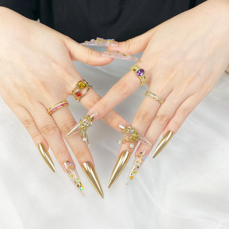 Reusable Press-On Nails Glossy Gel Finish Short Coffin Almond Easy Apply Remove Strong Hold Nail Kit for DIY Home Manicure with Nail File Glue and Storage Box Reusable Press-On Nails Glossy Gel Finish Short Coffin Almond Easy Apply Remove Strong Hold Nail Kit for DIY Home Manicure with Nail File Glue and Storage Box