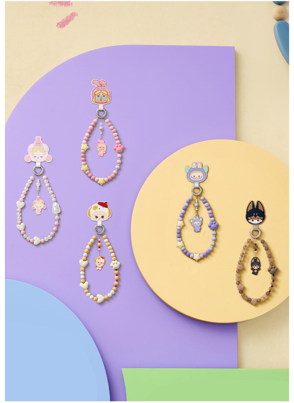 POP MART POP BEAN Pajama Party mobile phone chain POP MART POP BEAN Pajama Party mobile phone chain