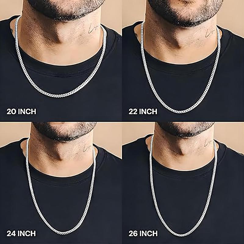 JAXXON - Iced Out Cuban Set - 5mm - Silver - Box Clasp