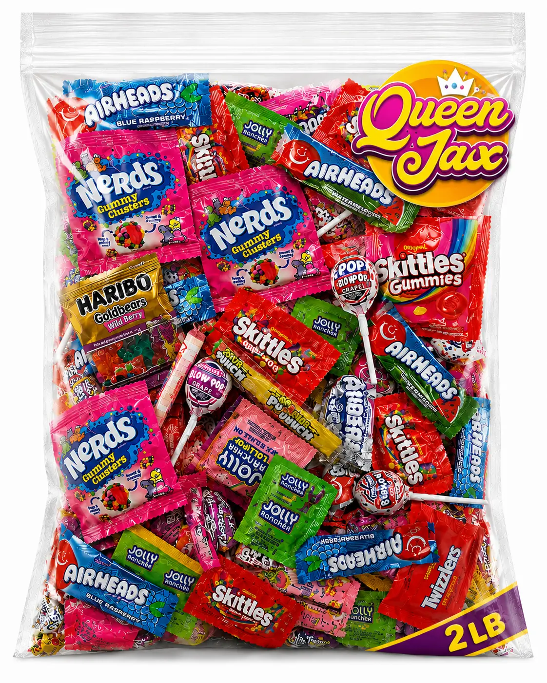 Pinata Candy Mix- Assorted Candy Variety Pack - 2 lb - Bulk Candy Individually Wrapped -  Sour Candy, Bubble Gum, Fruity Candy, Chewy Candy - Large Bulk Candy For Party Bags (Candy Selection May Vary From Picture)