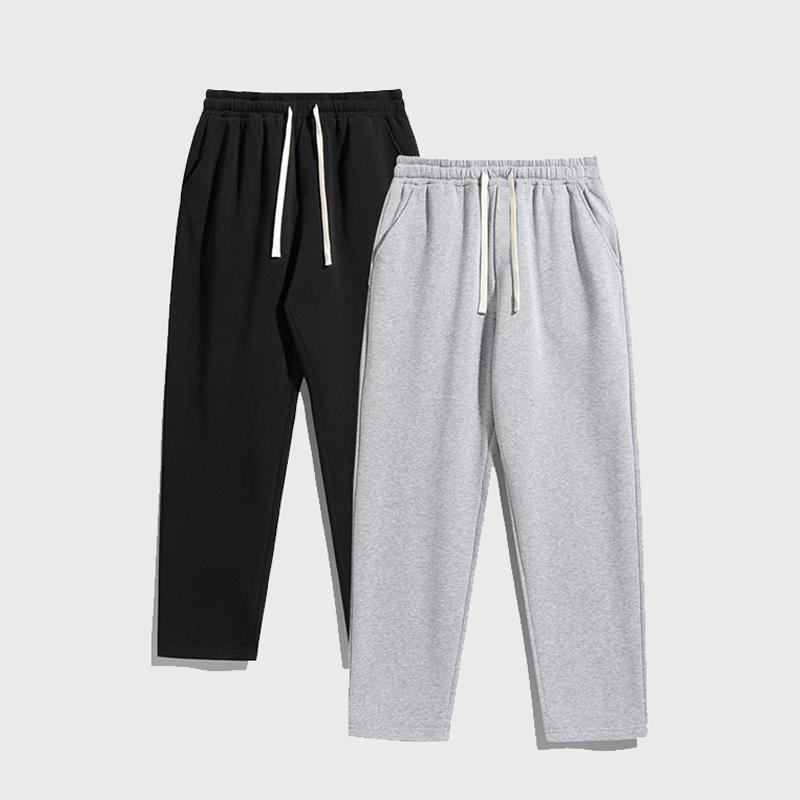 Men's Solid Color Fashion Sports Pants, Versatile All Year Wear, Ideal for Autumn and Winter, Wide Leg Straight Leg Pants, Casual Street Dance Pants, Comfortable Winter Home Pants, Plus Size Casual Sports Pants with Stud Design, Fashionable and Versatile
