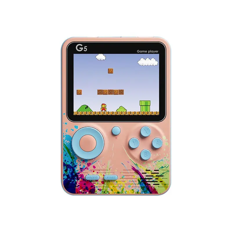 Nostalgic Macaron Multi-Color Handheld Game Console Mini Arcade Game HD Screen Rechargeable Handheld Console
