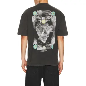 ALLSAINTS Mysteries Tee in Washed Black