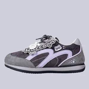 Raccoon Suede Retro Runner Sneakers – Women's