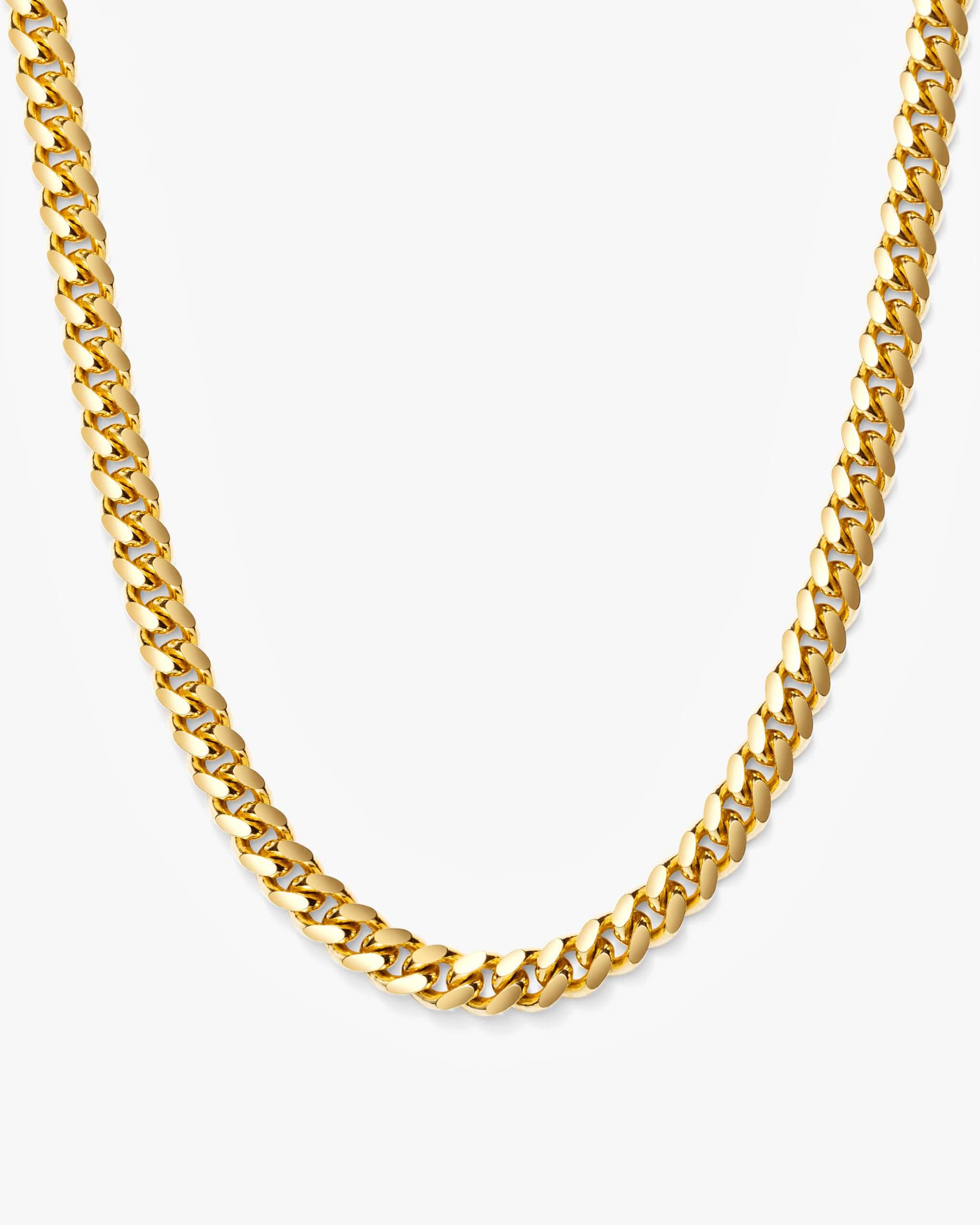 JAXXON Cuban Link Chain 5mm - Gold - Waterproof - Box Clasp