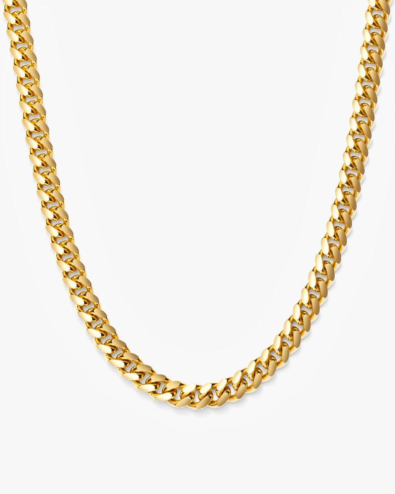 JAXXON Cuban Link Chain 5mm - Gold - Waterproof - Box Clasp