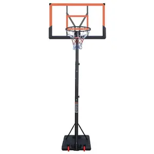 Outdoor basketball hoop, indoor training basketball hoop, movable and portable basketball hoop, youth basketball training equipment, adjustable chassis weight, safe and reliable playground