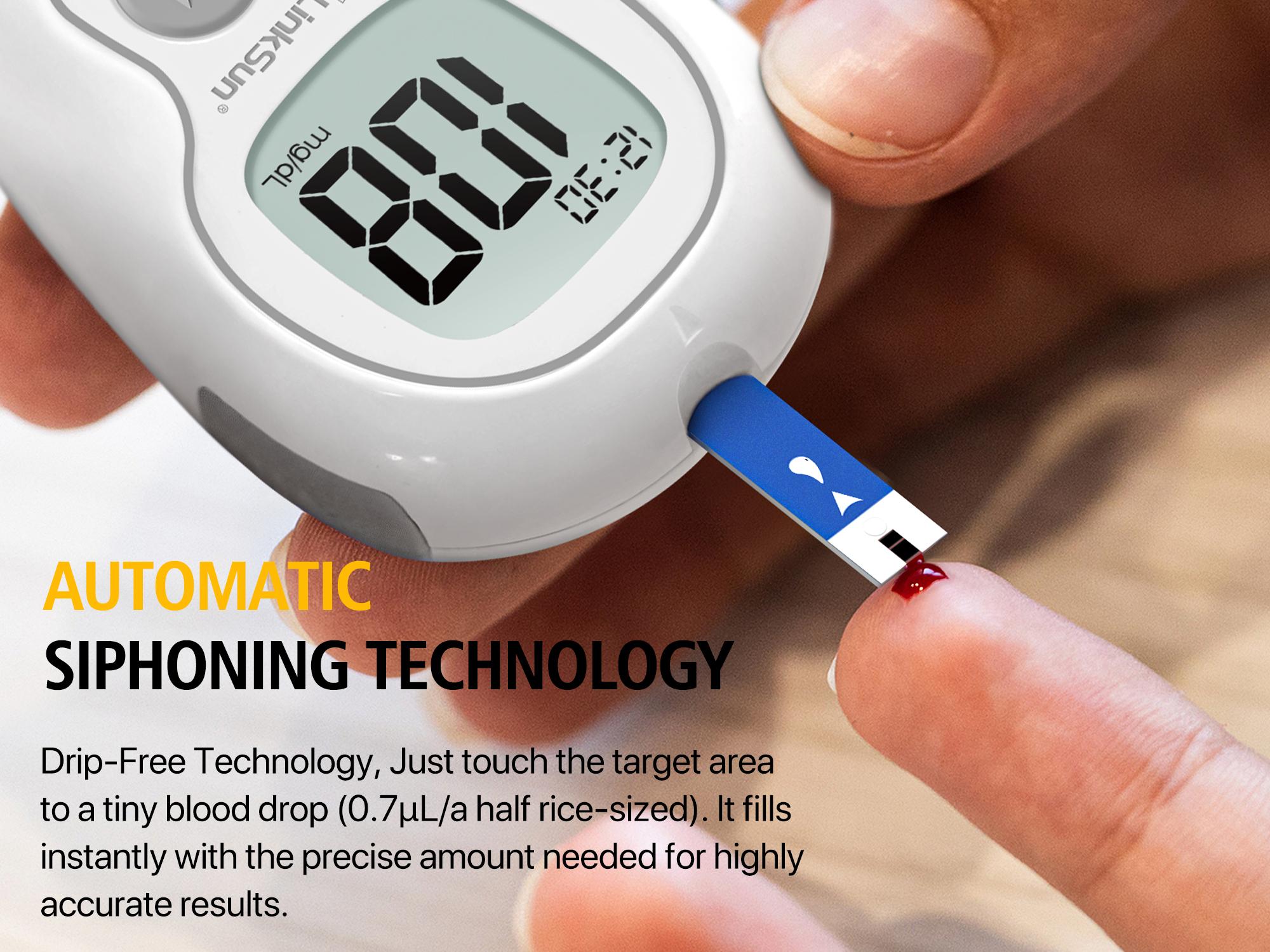 LinkSun G-425-3 Blood Glucose Monitor Kit with 100/50 Test Strips & 100/50 Lancets No-Coding Large Display 1 Lancing Device Control Solution Diabetes Testing Kit for Home Use Glucometer Kit for Fit & Healthy Lifestyles - Healthcare #SpringStatements